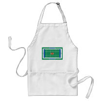 grid iron football field graphic apron