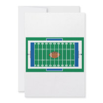 grid iron football field graphic invitations