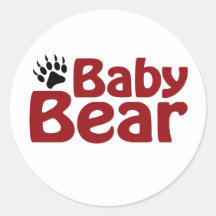 Griffe d'ours de bébé adhésif rond