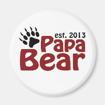 Griffe d'ours de papa 2013 aimants pour réfrigérateur