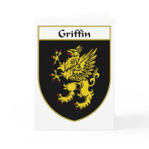 Griffin Coat of Arms/Family Crest Greeting Cards