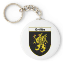 Griffin Coat of Arms/Family Crest Key Chain