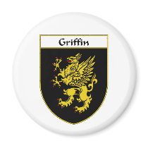 Griffin Coat of Arms/Family Crest Fridge Magnet