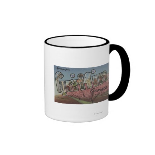 Griffin, Georgia - Large Letter Scenes Coffee Mug