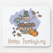 Griffonnage de surprise de bon thanksgiving tapis de souris