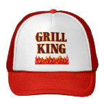 Grill King BBQ Saying Hat