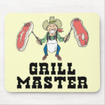 Grill Master Cowboy Mousepads