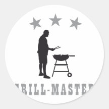 grill master runder sticker