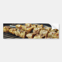 Grilled Beef Kabobs Food Bumper Stickers