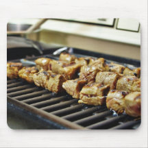Grilled Beef Kabobs Food Mousepad