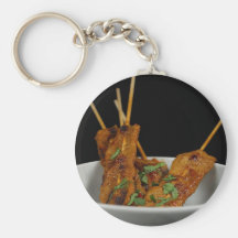 Grilled Beef Sate Key Chain