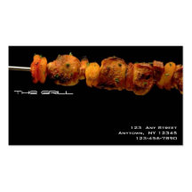 Grilled foods - Restaurant business card