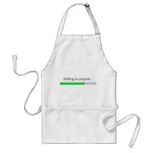 "Grilling in progress" Apron
