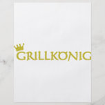 Grillkönig Personalized Flyer