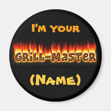 Grillmaster (customizable) fridge magnets
