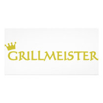 Grillmeister icon custom photo card