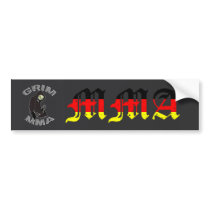 Grim MMA German Bumper Sticker
