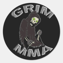 Grim MMA Logo Stickers