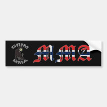 Grim MMA Norway bumper sticker