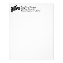 Grim Reaper Black Custom Letterhead