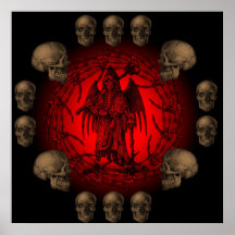 Grim Reaper Bone Collection Poster