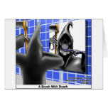 Grim Reaper Brush W/Death Funny Tees Mugs & Gifts Greeting Card
