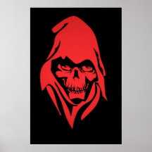Grim Reaper Face Poster