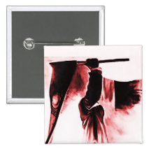 Grim Reaper of Death, Dark Tinted Button