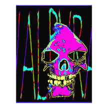 Grim Reaper over VALPYRA Pink by Valpyra Letterhead Design