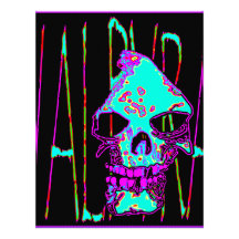 Grim Reaper over VALPYRA Turquoise by Valpyra Letterhead Template