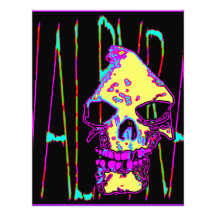 Grim Reaper over VALPYRA Yellow by Valpyra Custom Letterhead