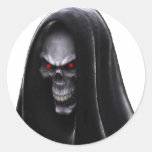 Grim Reaper Round Sticker