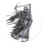 Grim Reaper Taking Souls Sticker