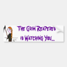 Grim Reaperess Bumper Sticker