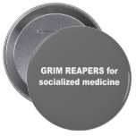 Grim reapers for socialized medicine pinback buttons