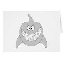 Grimacerie du requin carte de vœux