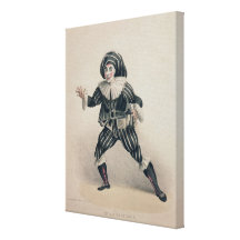 Grimaldi as Scaramouche, from the Commedia dell'Ar Canvas Prints