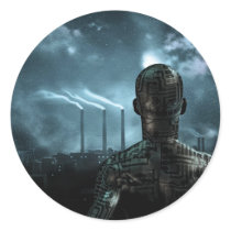 Grime City Round Sticker