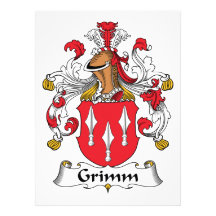 Grimm Family Crest Personalized Invite