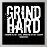 GRIND HARD Poster posters