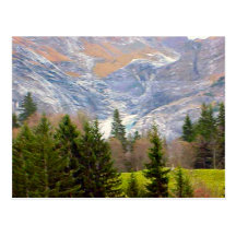 Grindelwald, glaciers in summer post cards