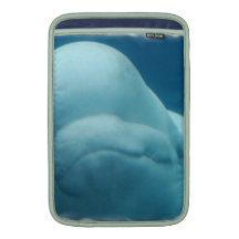 Grinning Beluga Whale MacBook Sleeves