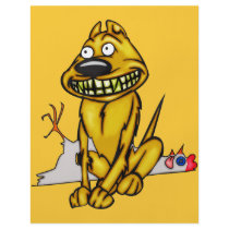 Grinning Dog and Dead Chicken Custom Flyer