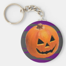 Grinning Pumpkin Keychains