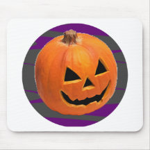 Grinning Pumpkin Mouse Pads