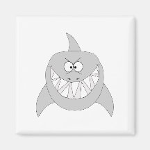 Grinning Shark Magnets