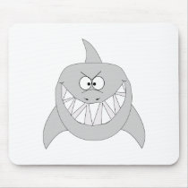 Grinning Shark Mouse Pads