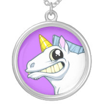 Grinning Unicorn Necklace