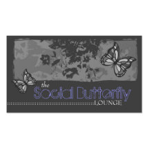 GRIS du PAPILLON 311-SOCIAL Modèles De Cartes De Visite