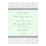 Gris fait sur commande de menthe de carte d'invita